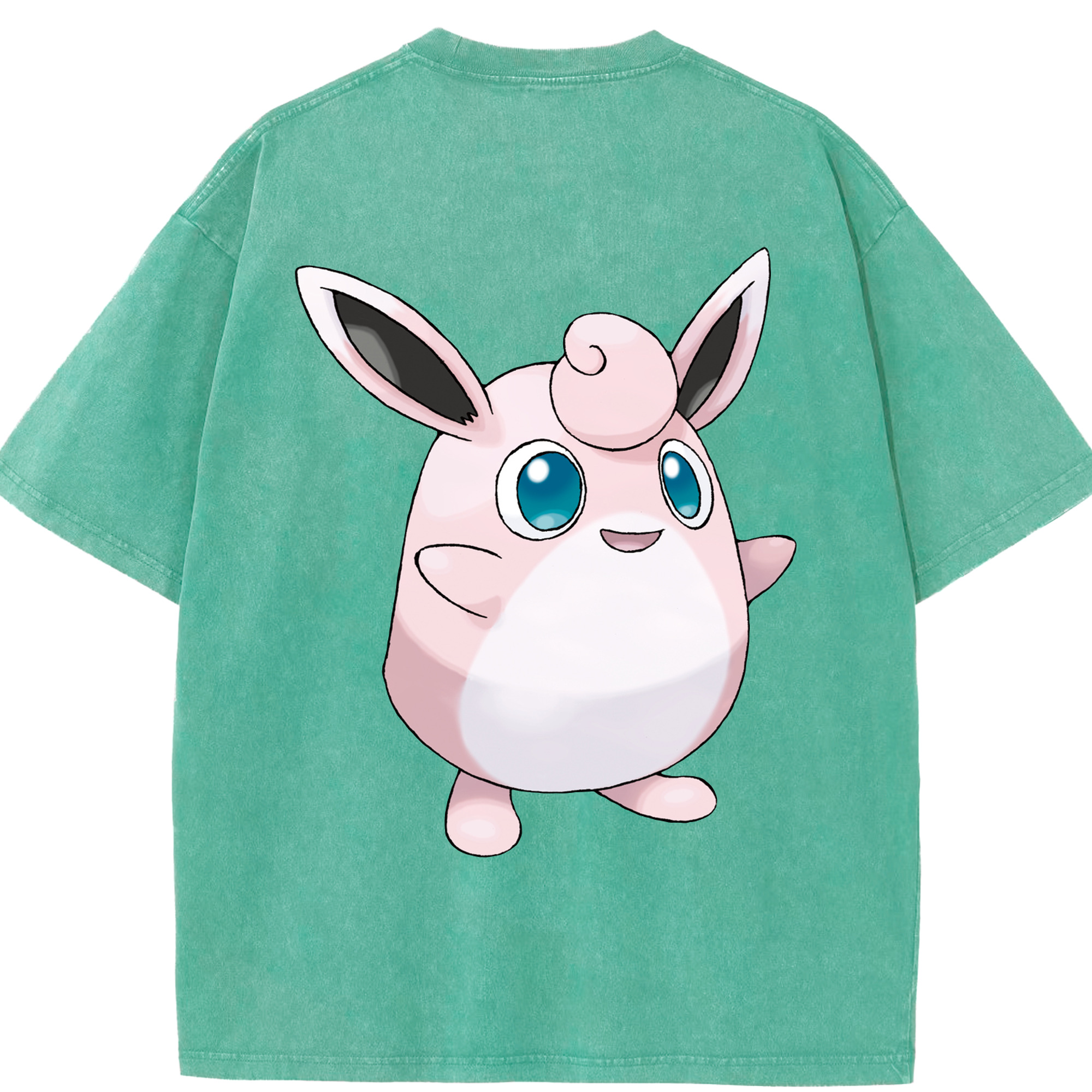 （画像用） ポケットモンスター Pokémon 綿100% ヴィンテージ風 半袖Tシャツ（背面プリント）